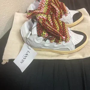 Lanvin | Shoes | Lanvin Mens White And Grey Trainers Size Us  display picture 2